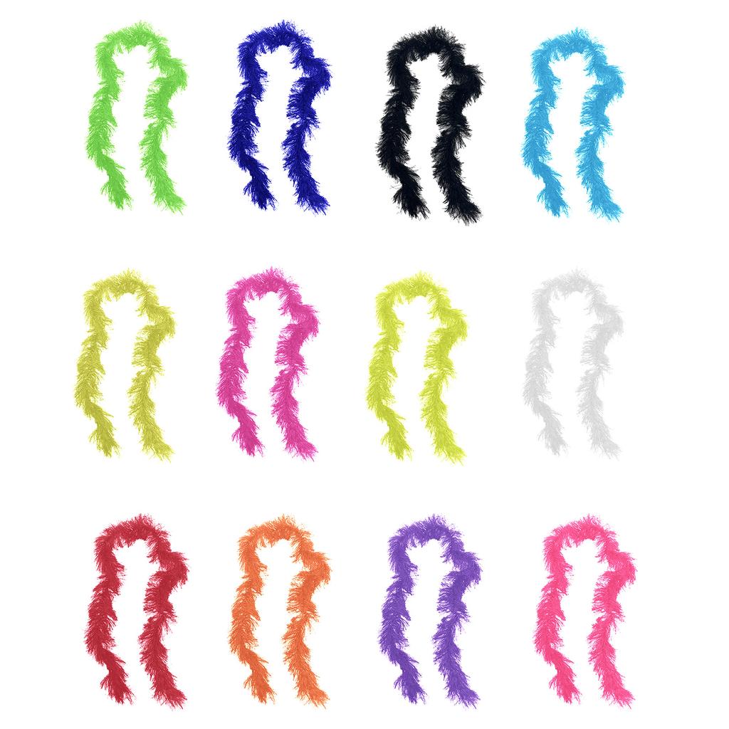 Colorful Boas Decoration for Women Dancing Party Dress up Artificial Boas for Dancing Wedding Party Halloween Cosplay