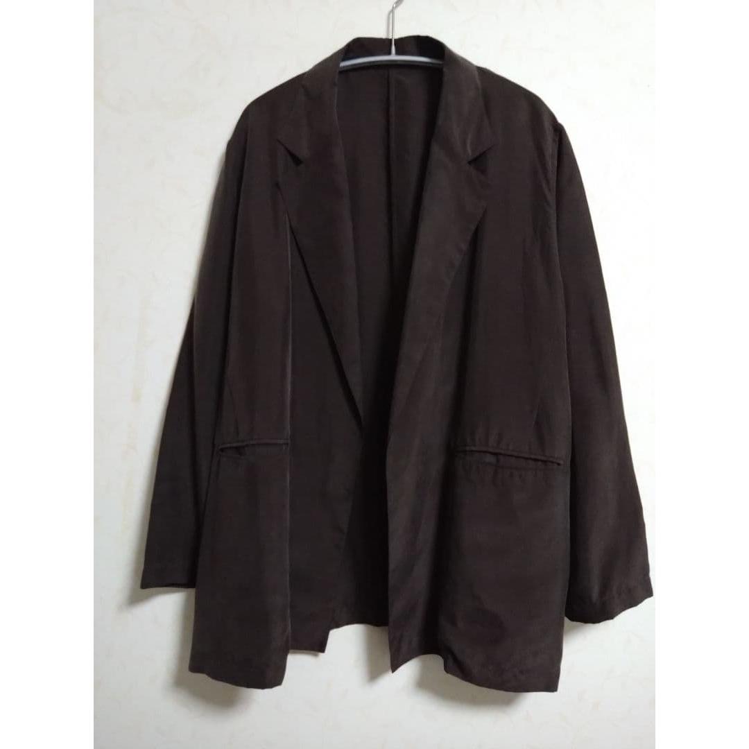 IENA LIEN Silk Buttonless Jacket Brown 36