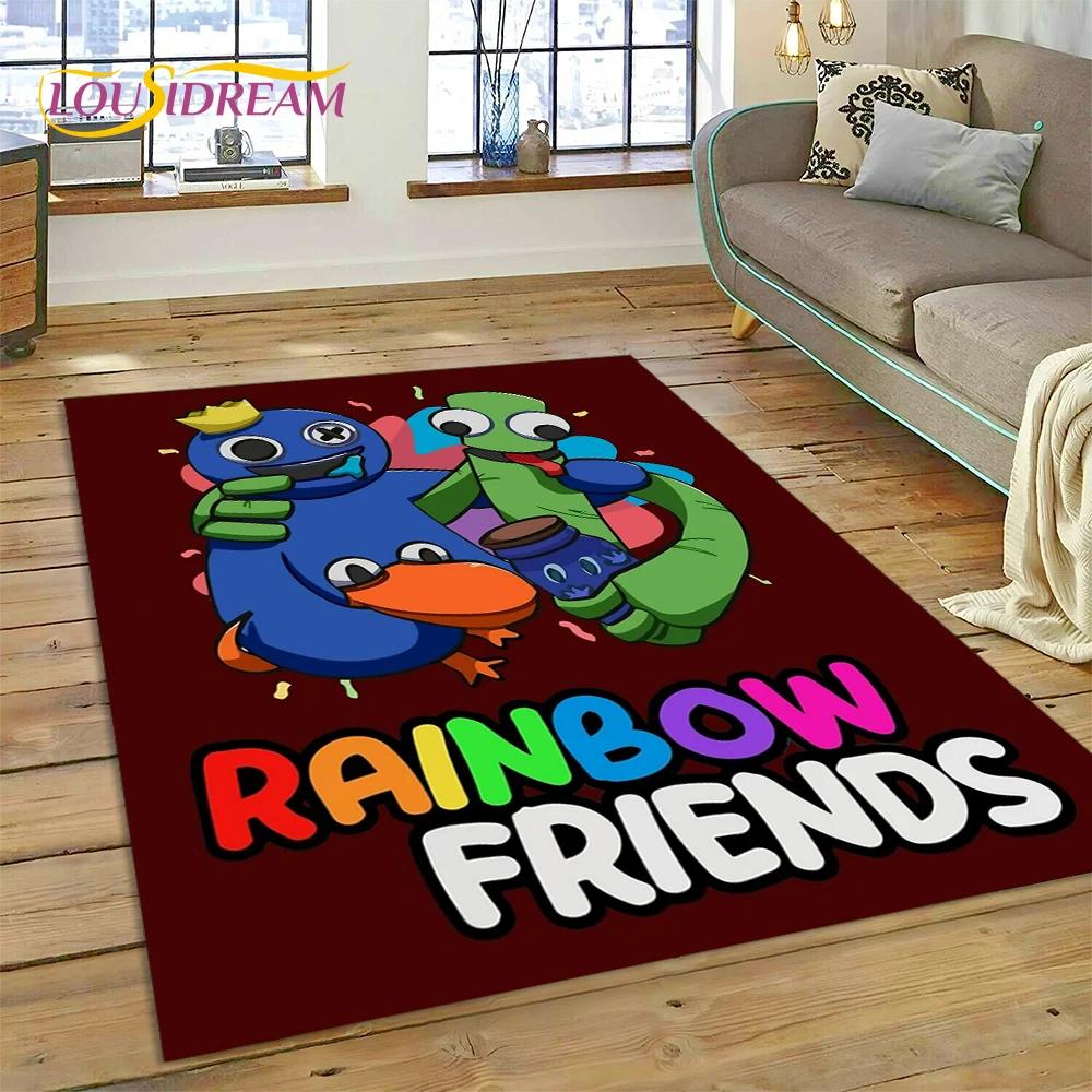 27 Style 3D R-Rainbows Friends Cartoon Carpet Rug for Home Living Room Bedroom Sofa Doormat Decor,kids play Non-slip Floor Mat