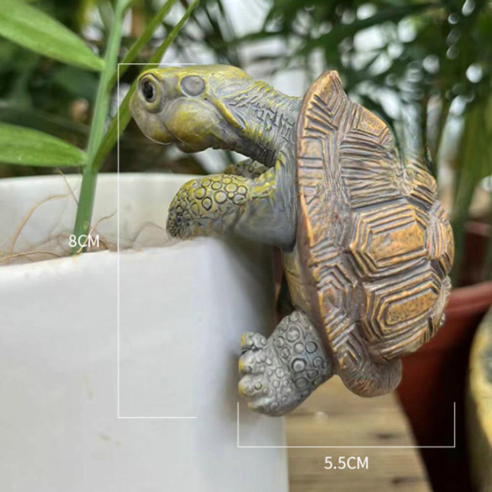 Realistic Appearance Resin Turtle Garden Decor Vibrant Colors