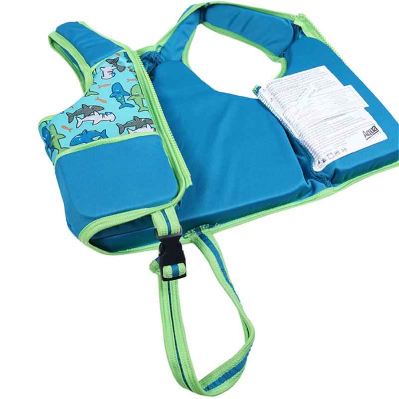 Letnie dziecięce kamizelki ratunkowe bez rękawów do pływania dla dzieci Chłopcy dziewczęta Regulowane kamizelki ratunkowe Cartoon Balanced Flotation Swimsuit