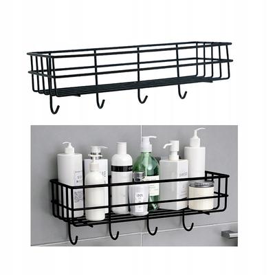 Bathroom Shower Shelf Hanging Black Metal