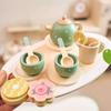 Wooden Kids Tea Set Pretend Play Food Kitchen Accessories Creative Imaginative Toy for Girls Birthday Tea Party Playroom