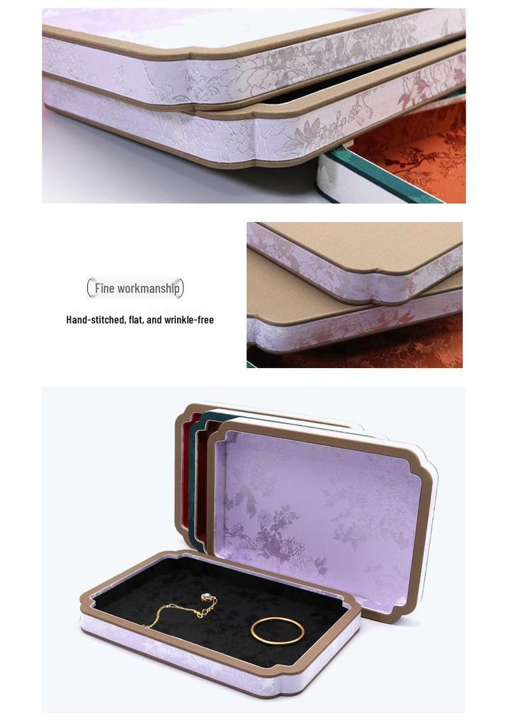 Palace Style Jewelry Display Tray with Agate or Jade Beads for Accessory Storage and Antique Viewing