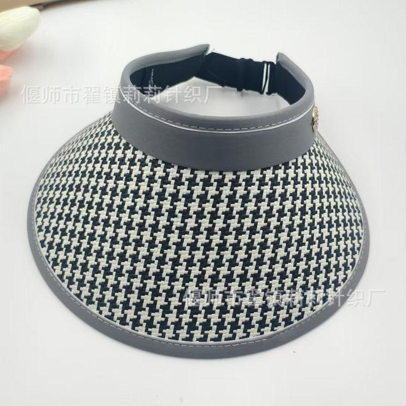 Sun protection cap Foldable women's summer large brim Empty top hat UV protection sun hat Outdoor cycling sun hat