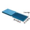 Aluminum Heatsink with Adhesive Backing for Electronic Chip Cooling