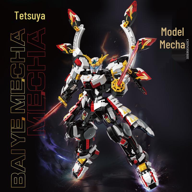 ZheGao Kids White Night Mecha Model Building Toy