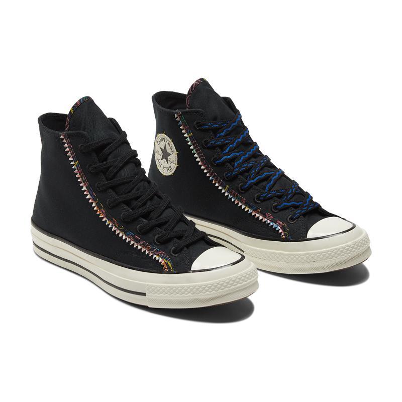 Converse 1970s Trendy Casual Ethnic High-Top Canvas Shoes Unisex Black