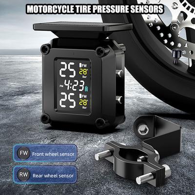 Capteurs de Pression des Pneus de Moto TMPS LED Colorées Système de Surveillance de Pression des Pneus Haute Précision Capteur Externe pour Pneu 2 Roues