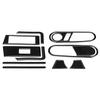 12pcs Car Door Inner Handle Carbon Fiber Glass Lift Switch Cover Trim Fit for Beetle 12 19