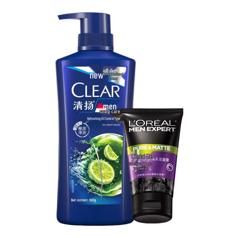 Набор для мужчин Clear & L Oréal для контроля жирности волос и лица