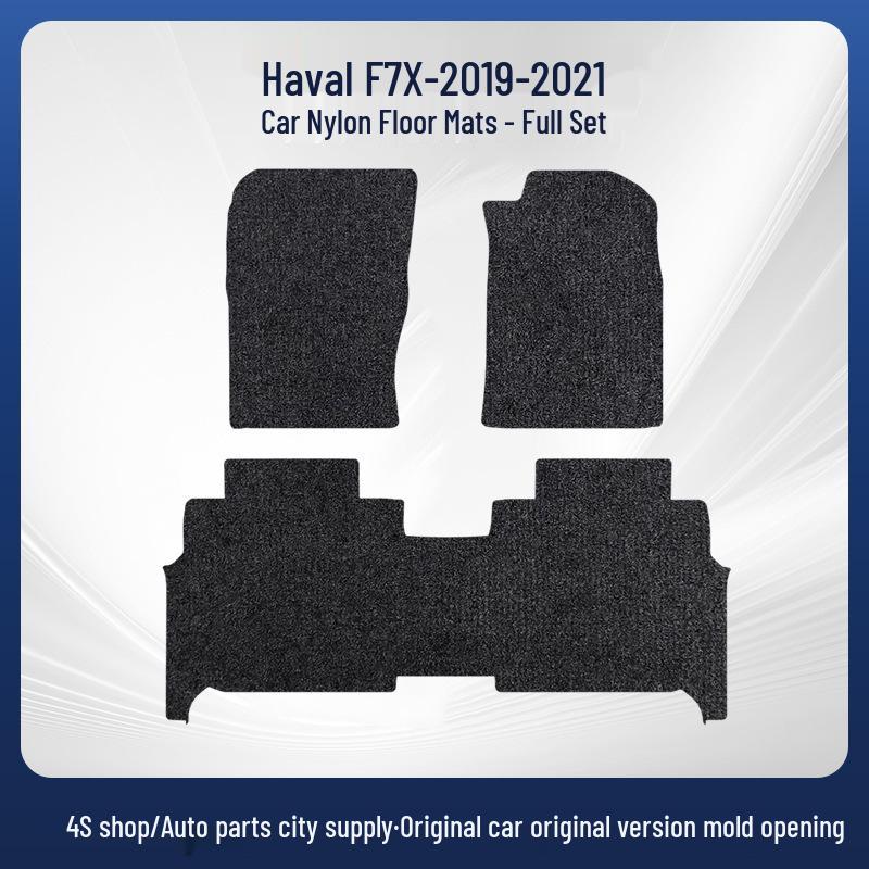 Durable Nylon Floor Mats for Haval F7x 2019-2021, Dirt-Resistant Cargo Mats