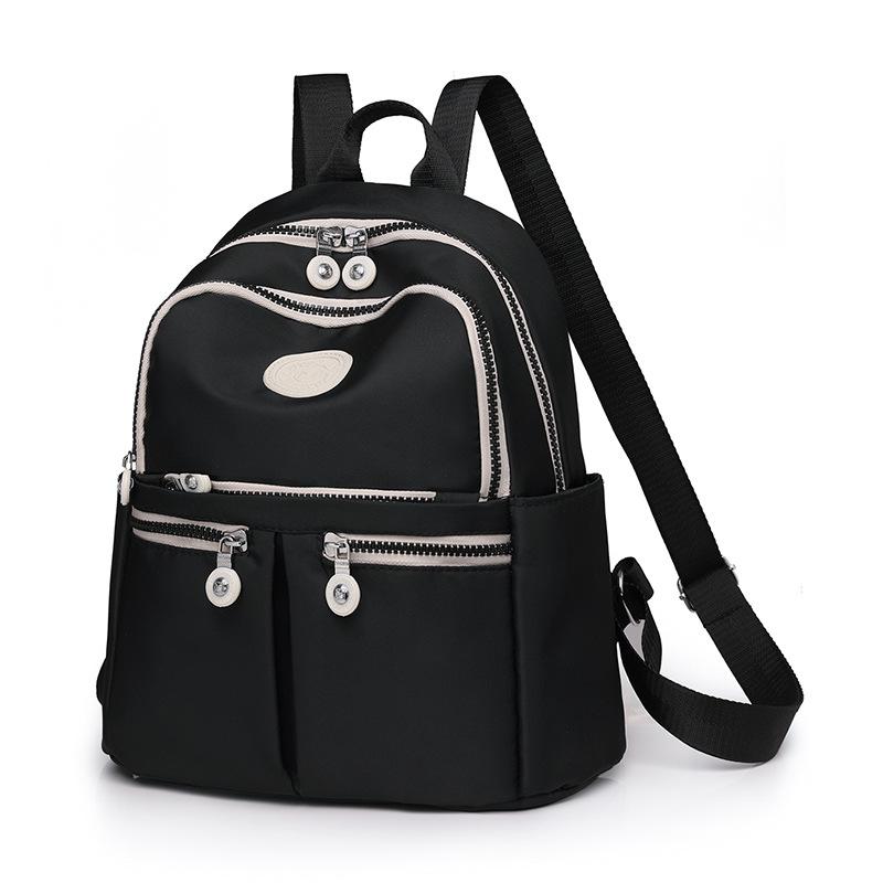 

Рюкзак из ткани Оксфорд для женщин, большой емкости, простой рюкзак для женщин, модная легкая дорожная сумка чёрный