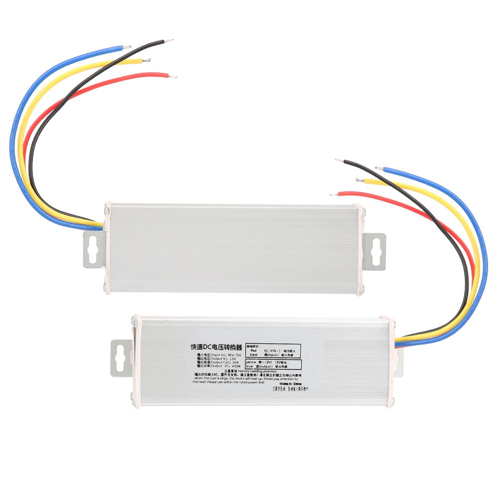 36‑72V To 12V 20A 240W  Converter Adapter Voltage Transformer