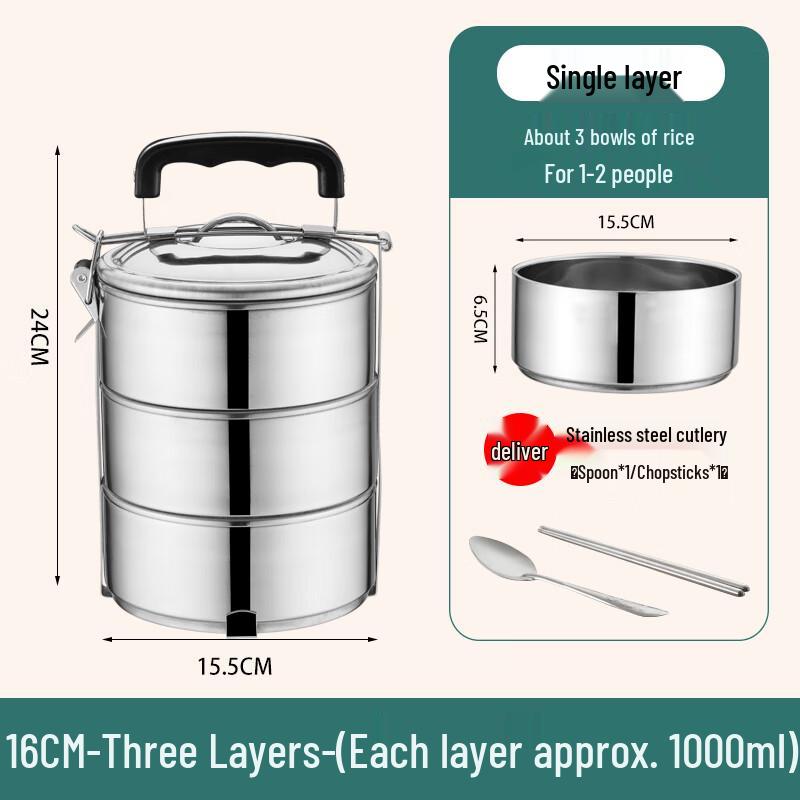 

Multi-layer Stainless Steel Lunch Box