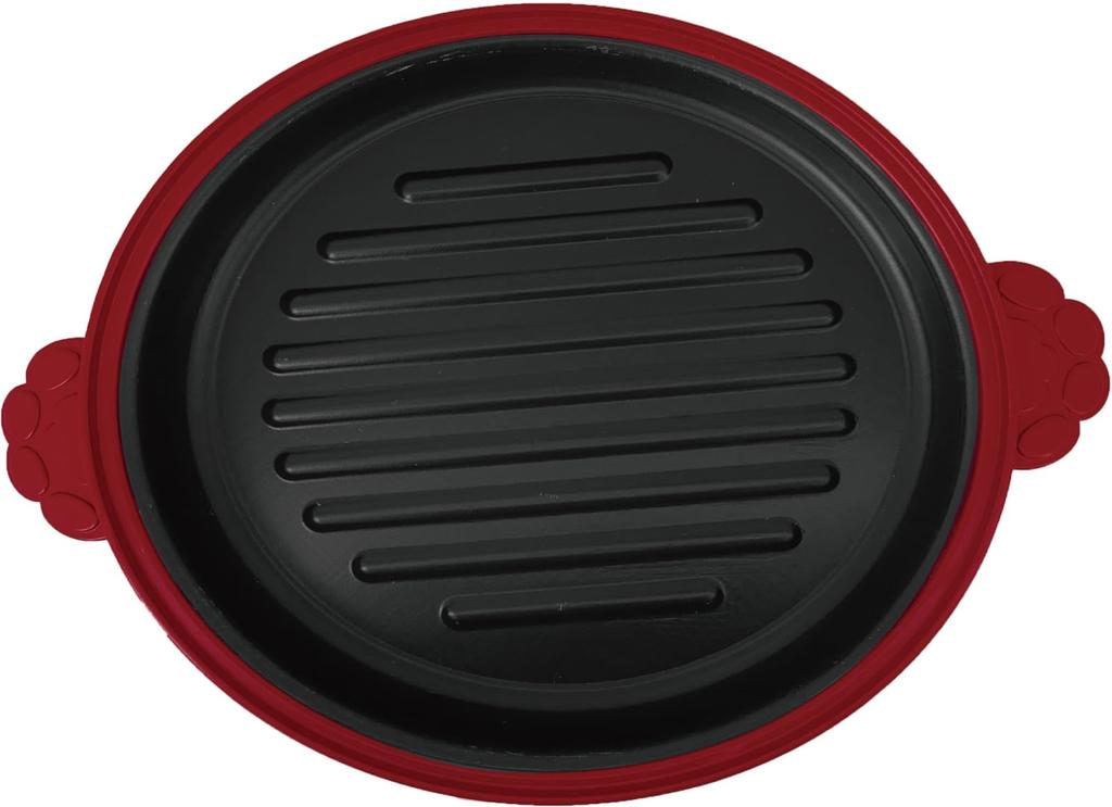 TRADE ONE Mikrovlnný hrnec, Pánev na sporák, Snadné vaření, Úspora času [Pečení, Smažení, Vaření, Dušení, Vaření, Ohřívání], Univerzální, Kulatý, Kočka, Červený, 70205