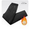 Winter Fleece-Lined Thickened Men's Casual Pants Windproof Warm Jogger Pants Loose Lamb Wool Cold-Proof Cotton Pants