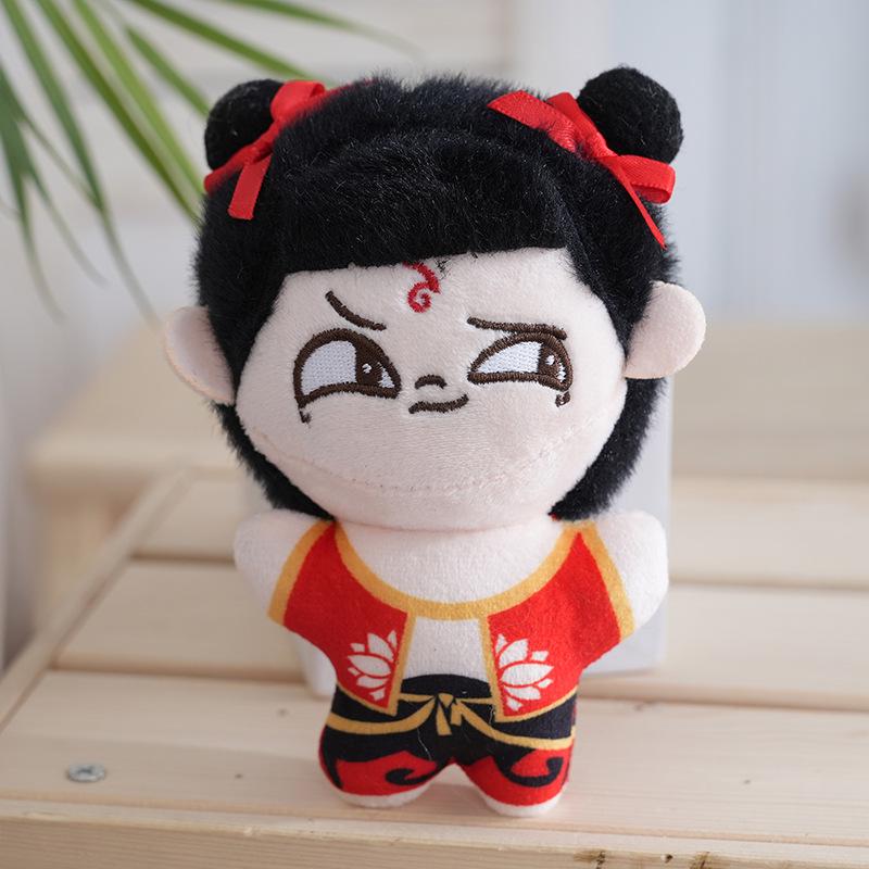 Adorable Nezha Plush Keychain - Small Size Bag Decoration