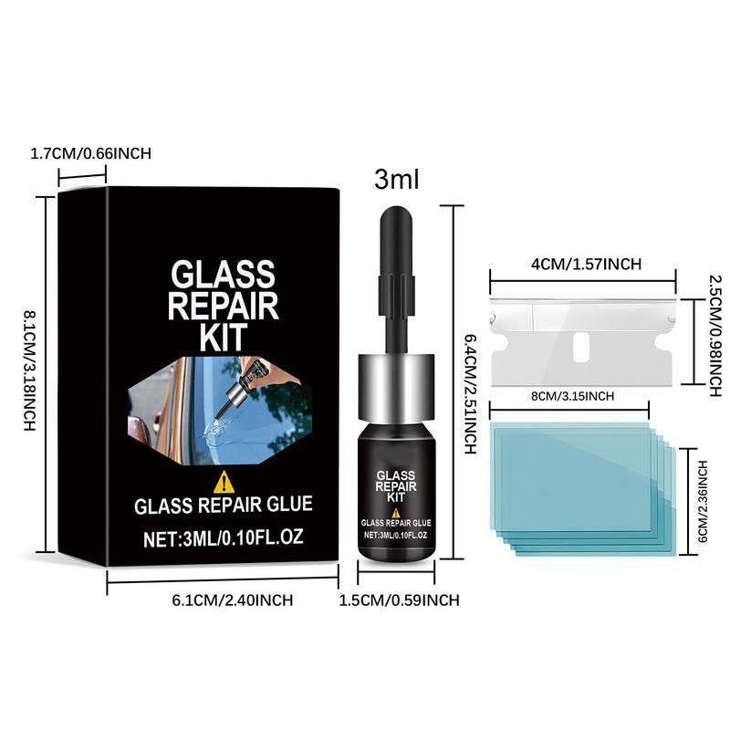 Car Windshield Cracks Repair Kit Windshield Repair Kit For Chips And Cracks Glass Repair Fluid Kit Car Window Car Windshield