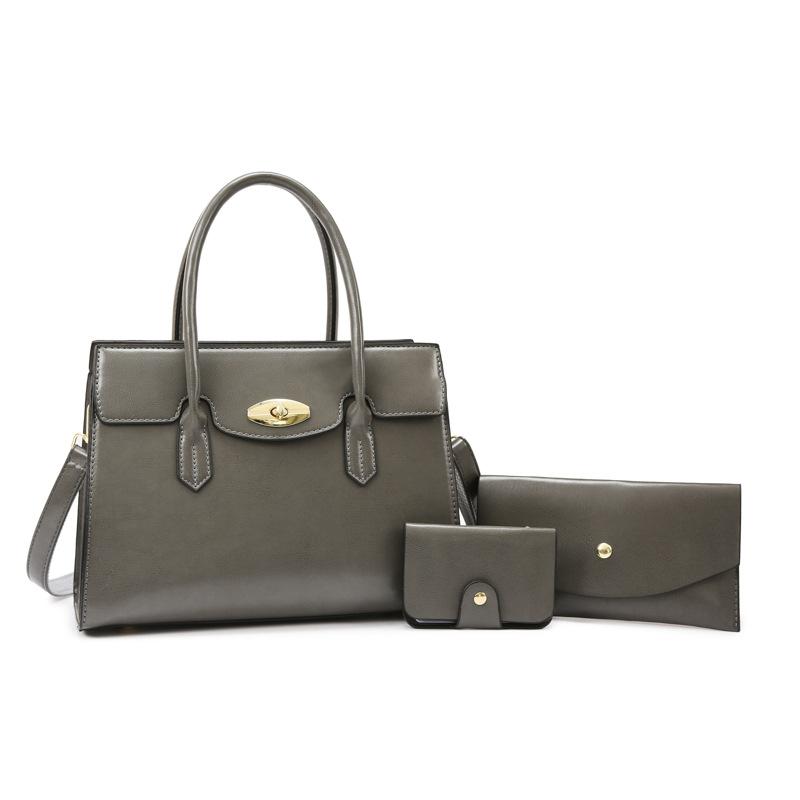 New Retro Large-capacity Women's Commuting Simple Portable Shoulder Messenger Bag Fashionable Child and Mother Bag