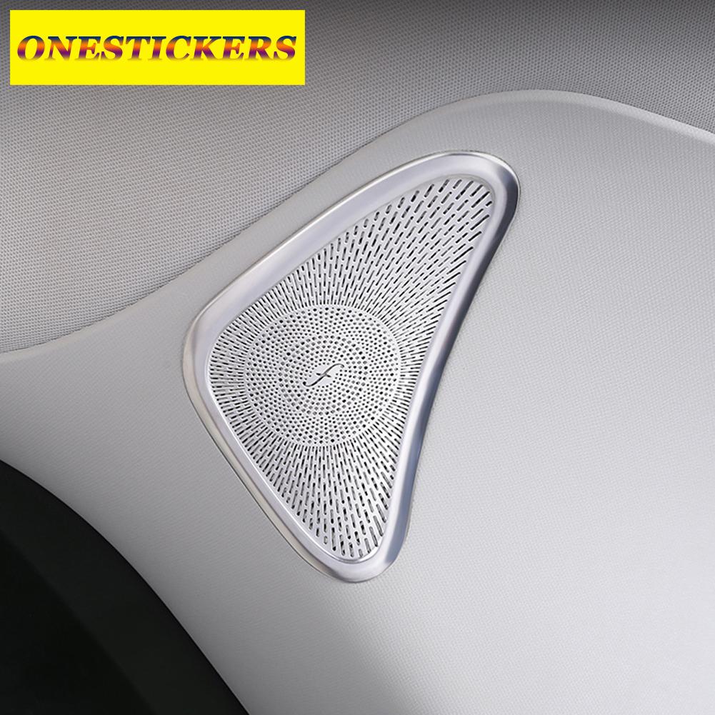 For Mercedes Benz GLE Class W167 V167 GLE350 450 300 400 2020-2022 Car Accessories Tailgate Trunk Audio Speaker Cover Trim Frame KM5