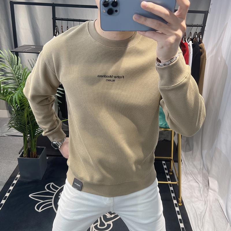 European 2025 Men s Spring Casual Letter Design Hoodie - Trendy Brand Fashion L (Recommended for 120-140 jin)