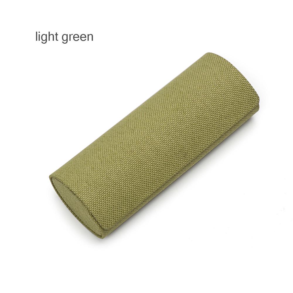 

Retro Oval Glasses Box Sunglasses Linen Folding Eyewear Case Optical Handmade Storage Glasses Case світло-зелений колір