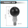 BULLSPANN 25mm Motorcycle Ball Mount Portable Tripod Ball Adapter for Rear View Mirror Screw