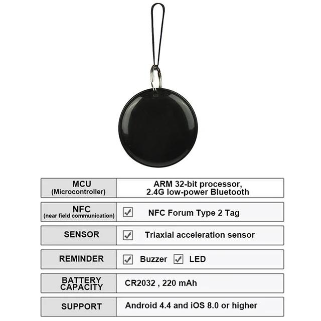 Kablosuz Mini GPS Takip Cihazı Kayıp Önleme Alarmı Anahtar Çocuk Çanta Cüzdan Bulucu Bluetooth Uygulaması GPS Konumlandırıcı Akıllı Etiket iPhone Android İçin