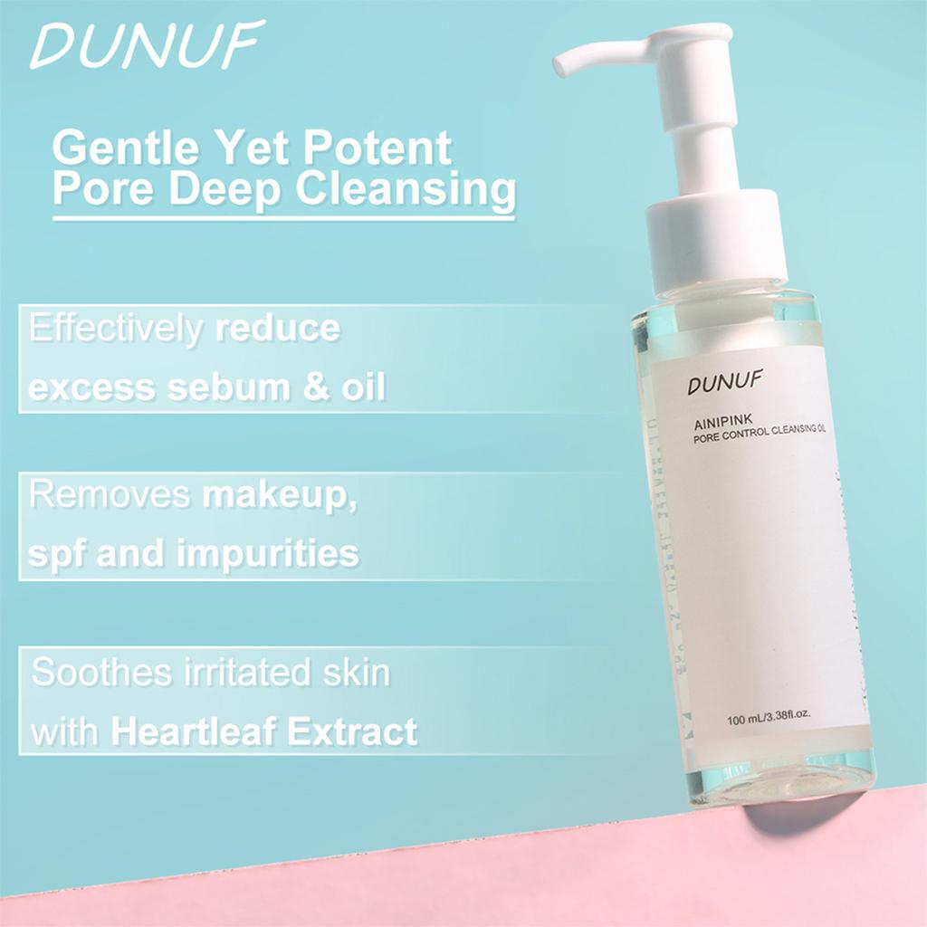 100ML Cleansing Oil with Plant Extracts Deep Pore Cleansing Moisturizes Reduces Blackheads Makeup Remover for Face Skin Care