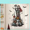 Halloween Ghost Bride Groom Wall Art Pvc Decor For Home Bedroom Or Living Room Wall Sticker