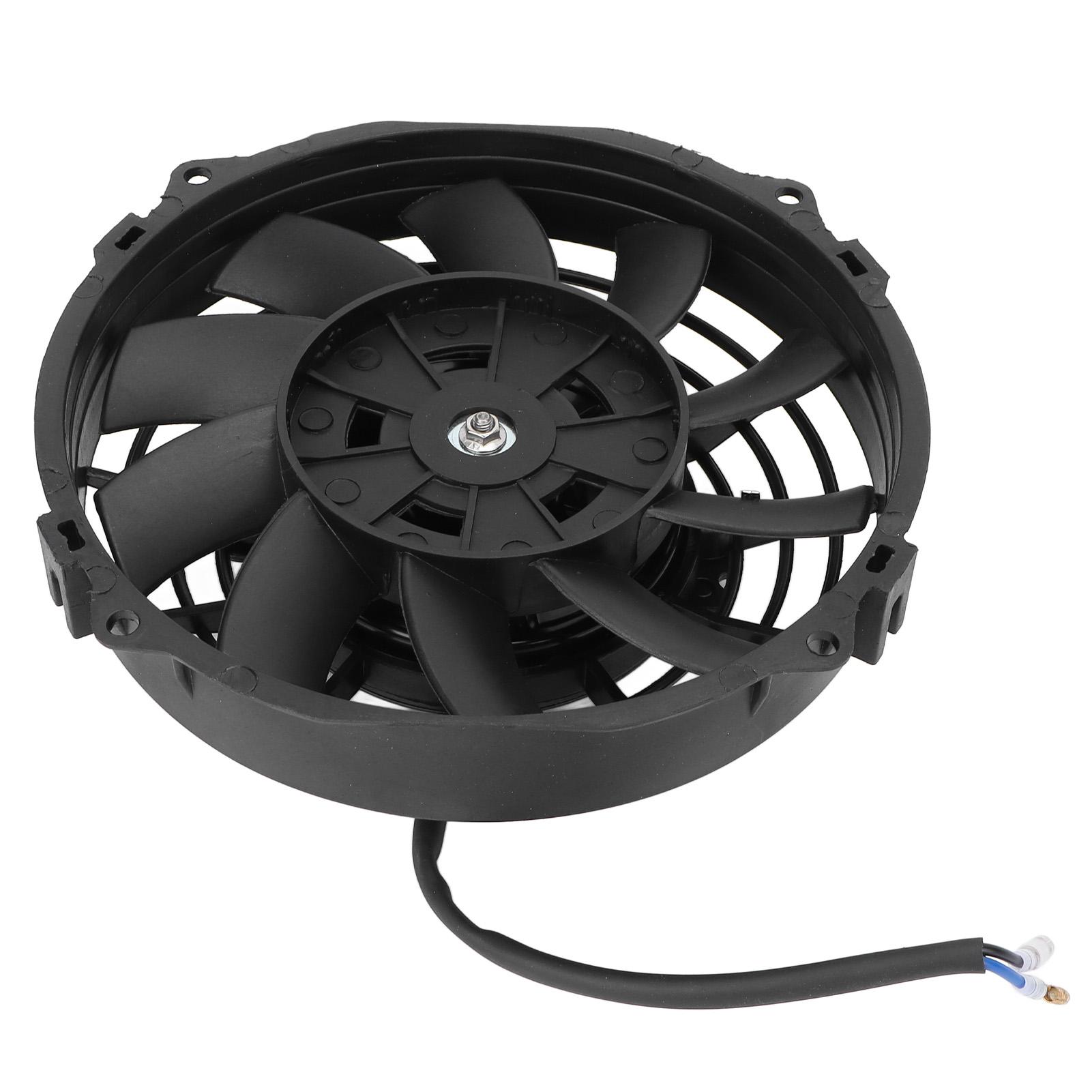 

7-дюймовый черный универсальный электрический вентилятор охлаждения радиатора 10 лопастей тонкий вентилятор двухтактный DC 12 В для автомобилей