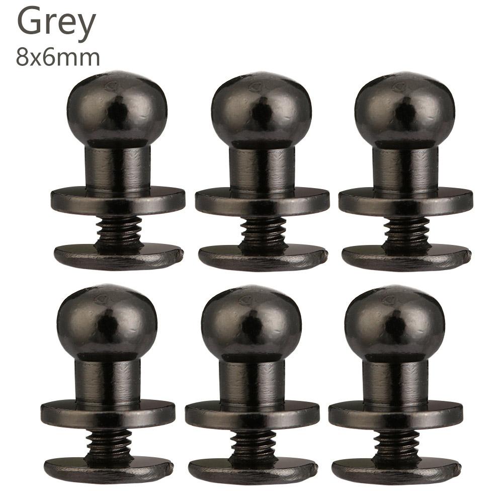 10pcs Round Cloth Button Brass Nail Leather Craft Clothes/Bag/Shoes Garment Rivets Monk Head Screws