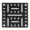 210 X 210 X 2mm Truck Bed Panel Aluminum Alloy Multifunctional Space Saving Storage Board Panel for L Rail