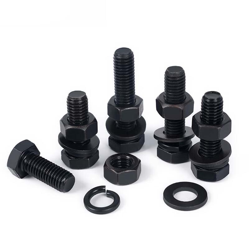 Grade 12.9 M16x35 Hex Bolt with Spring and Flat Washers