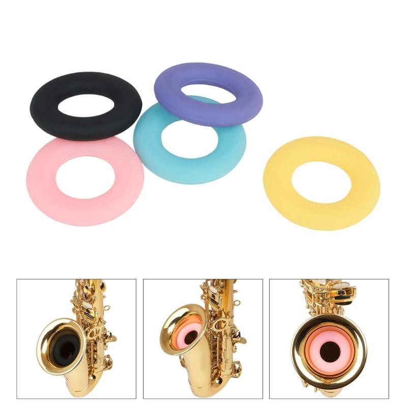 Tenors Sax Tone Filter Saxophone Rings Silencers Universal Soft Silicone Sax Damper Muffler Saxophone Accessories Durable
