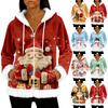 Women's Casual Fashion Long-Sleeved Zip-Up Fleece Hooded Cardigan