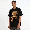 Funny Coffee Head Girl Graphic Casual Tee Pure Cotton T-shirt