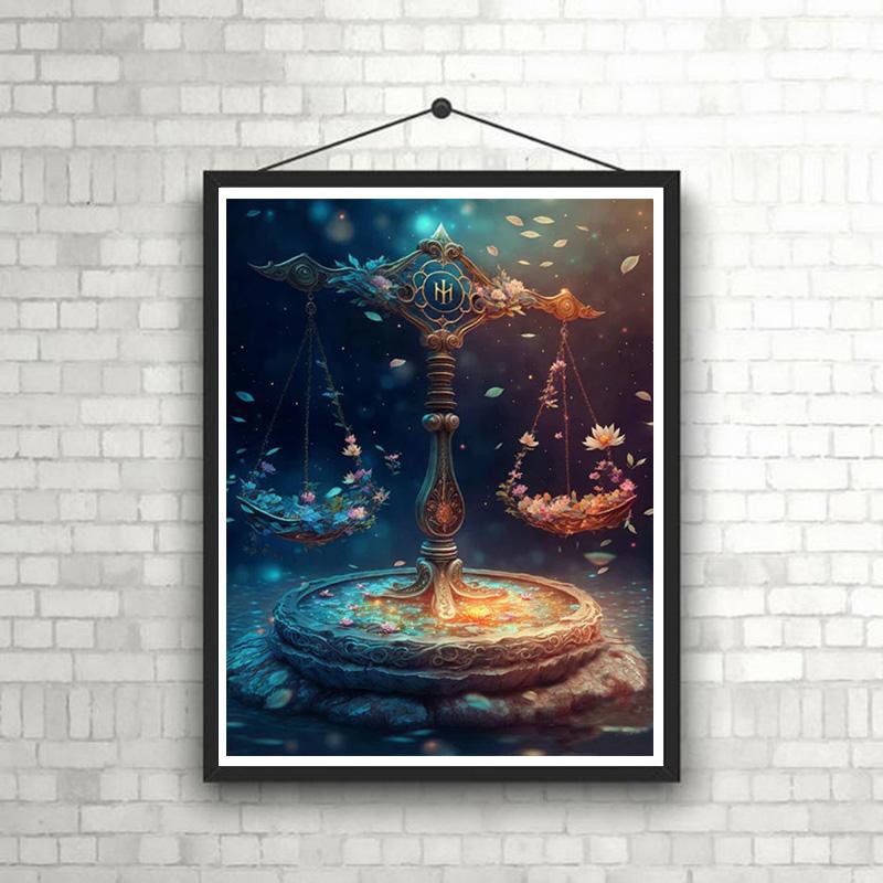 

DIY Алмазная картина Элегантный баланс Набор для вышивки крестом Мозаика Искусство Алмазная картина Полный круг/Квадратный алмаз Украшение дома Round 30x40cm