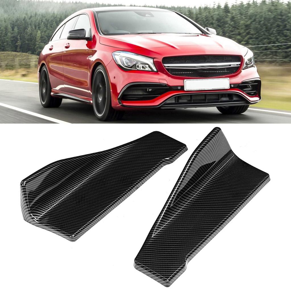 35cm Carbon Fiber For Automobile Universal Side Skirt Rear Bumper Lip Splitter Winglet Aprons