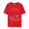 Rottweiler Dog Autumn Fall Pumpkin T-shirts  Printed Regular T-shirt New Design Tee Tops Plain T Shirts Wholesale