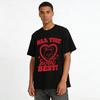 All The Sweet Best Rabbit Heart Print T-shirt Casual Cute Graphic Tee For Women Girls Summer Daily Wear Pure cotton T-shirt