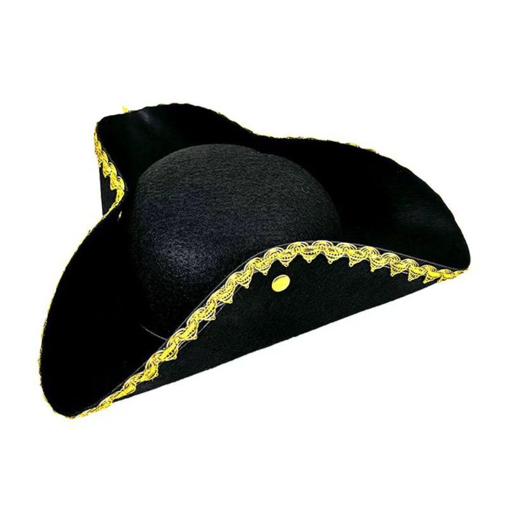 Chapéu Jack para Cosplay, Chapéu de Pirata, Chapéu para Apresentação de Palco, Chapéu de Festa, Chapéu de Capitão, Chapéu Engraçado, Decoração, Chapéu Tricórnio para Adultos, Acessórios de Fantasia