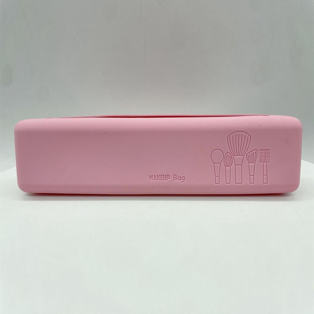 Square Silicone Storage Box Makeup Brush Storage Box