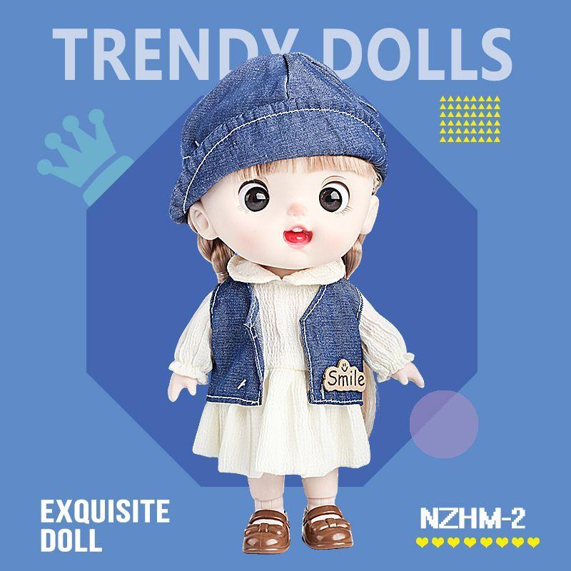 8-inch Doll with Changeable Clothes, Exquisite and Cute Doll, Princess Girl Birthday Gift, Pretend Play Toy