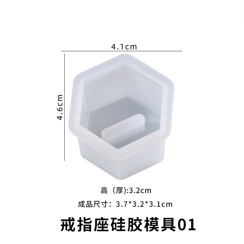 DIY Kristall Epoxidharz Form Ringhalter Ring Aufbewahrungshalter Silikonform