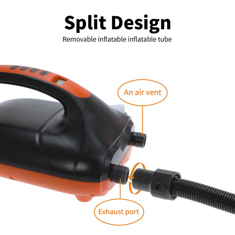 16/20 PSI Inflatable Pump Electric Air Pump 12V SUP Pump Electric Max Dual Stage for Stand Up Paddle Pvc Boat Pump Air Mattress