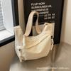 Korean Version of Simple Commuter Small Bag Shoulder Bag Women's 2024 New Casual Dumpling Bag College Student Versatile Messenger Bag