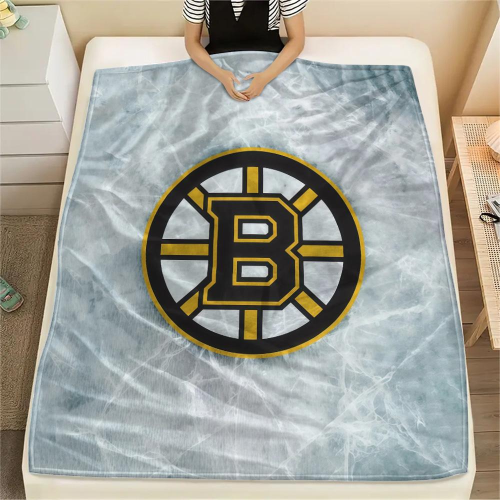 Boston Bruins2 Flannel Blanket, High quality Comfortable for All Seasons, Home Decor, Warmth and Comfort
