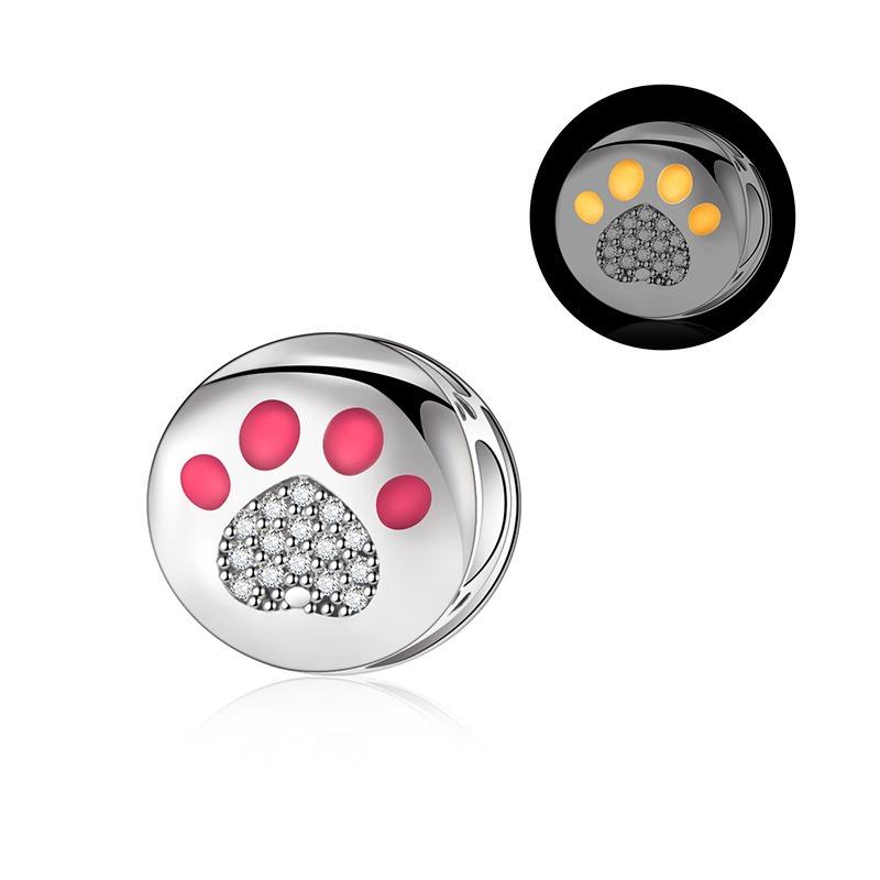 Original Copper Luminous Charms Firefly Stars Moon Spider Leaves Genie Bead For Pan Bracelet Diy Jewellery Gift